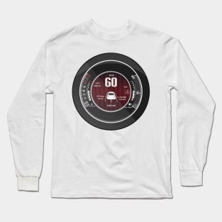 Fiat 500 Speedometer of the italian Fiat 500 Long Sleeve T-Shirt